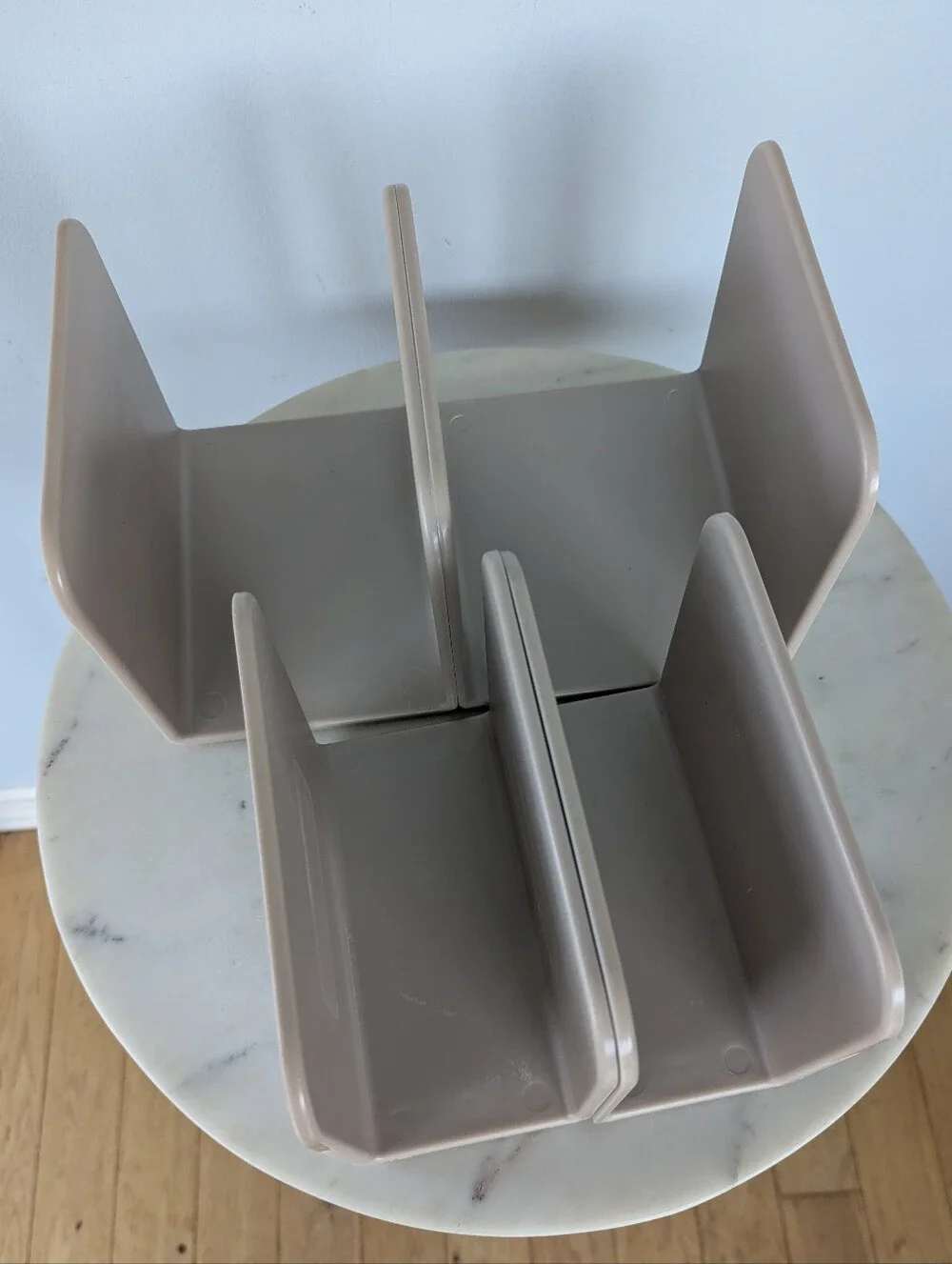 Caraway Set Of 4 Beige Magnetic Pot Pan Organizer Storage Dividers
